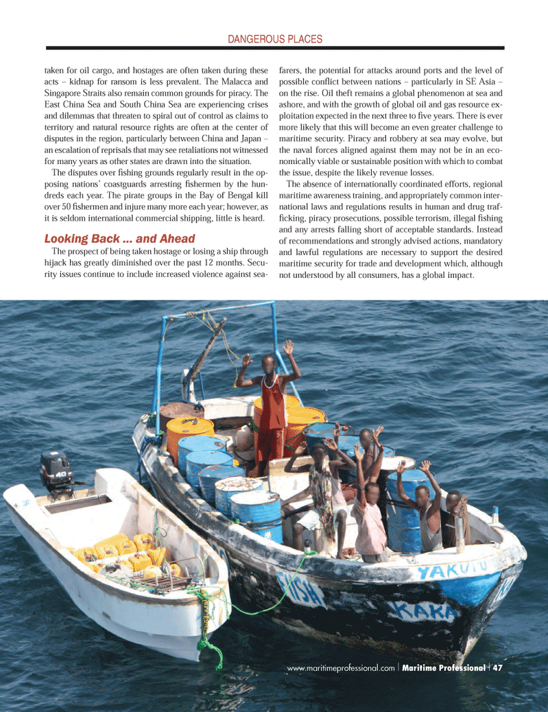 Maritime Logistics Professional Magazine, page 47,  Q1 2013