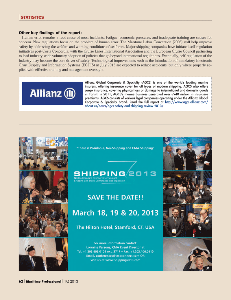 Maritime Logistics Professional Magazine, page 62,  Q1 2013