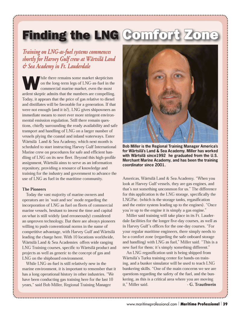 Maritime Logistics Professional Magazine, page 39,  Q3 2013