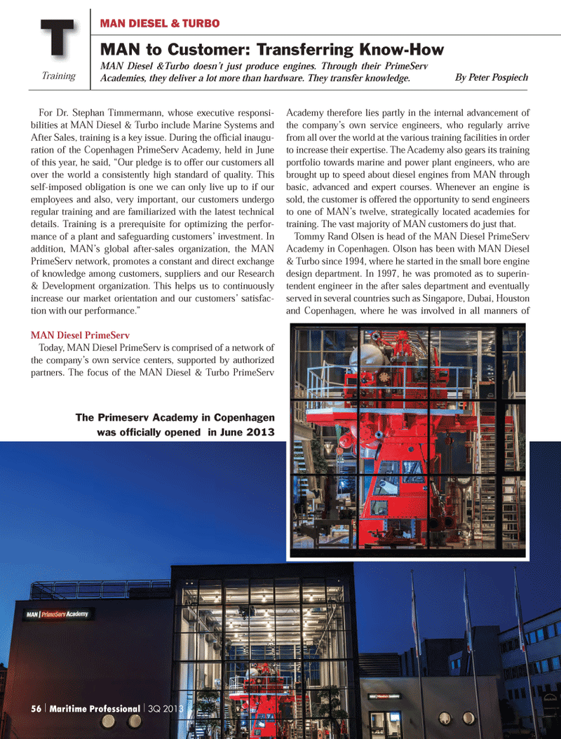 Maritime Logistics Professional Magazine, page 56,  Q3 2013