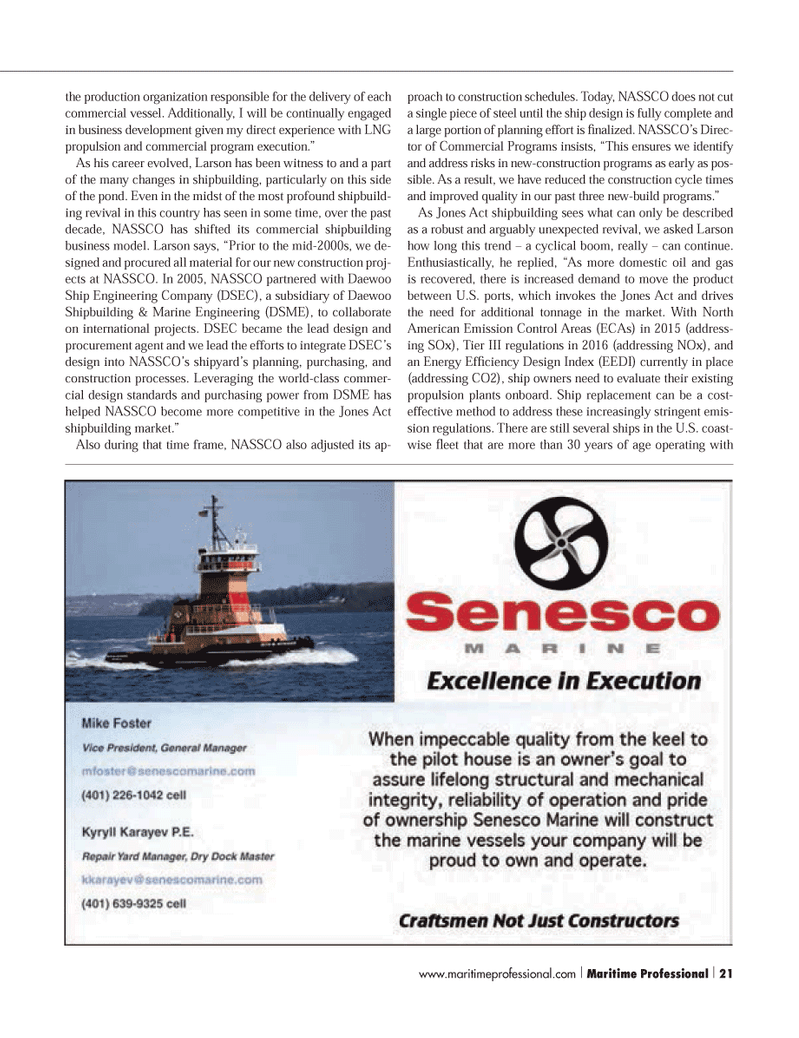Maritime Logistics Professional Magazine, page 21,  Q4 2013