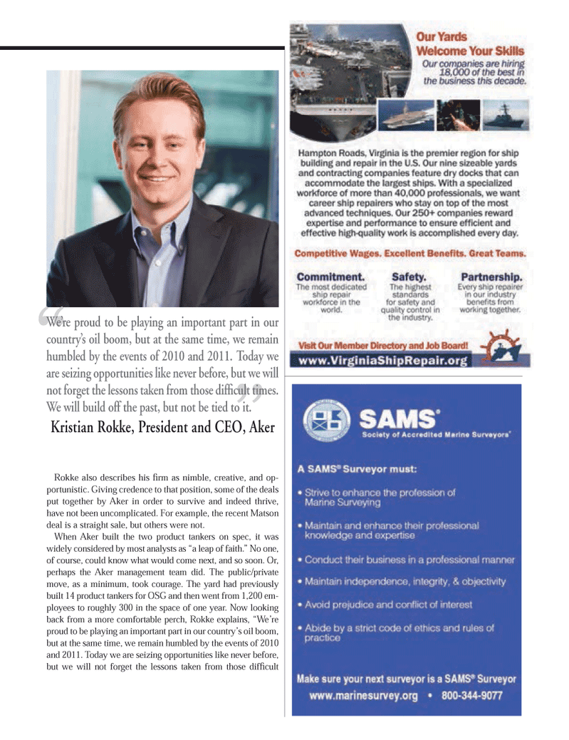 Maritime Logistics Professional Magazine, page 35,  Q4 2013