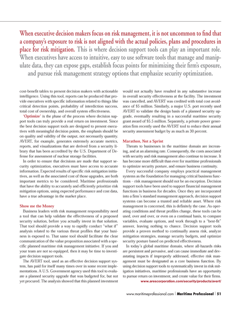 Maritime Logistics Professional Magazine, page 51,  Q4 2013