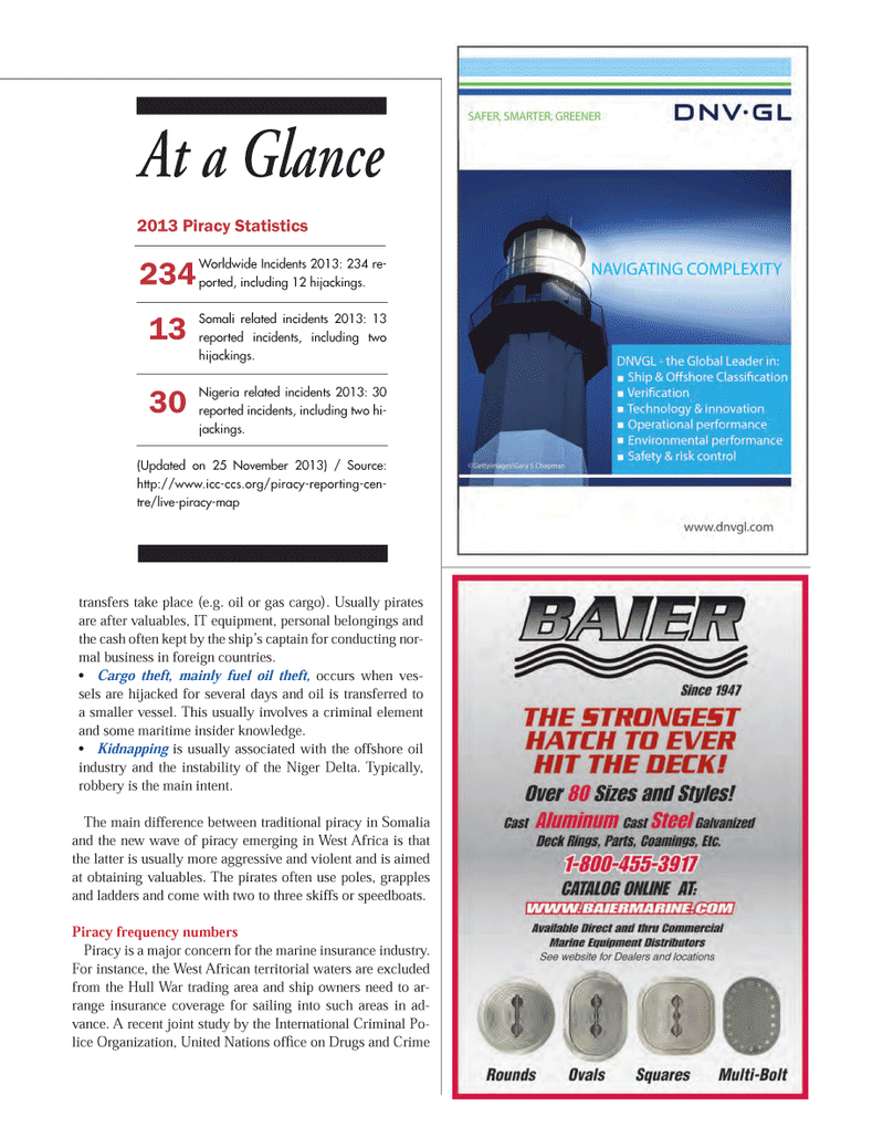Maritime Logistics Professional Magazine, page 25,  Q1 2014