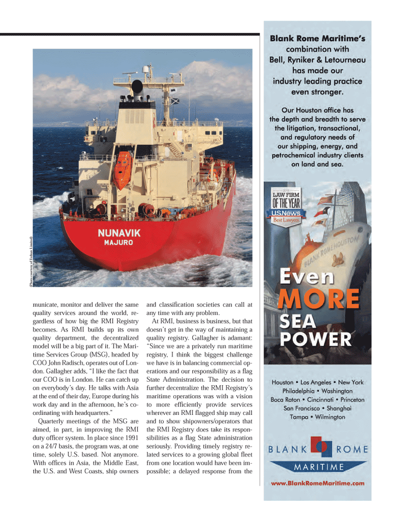 Maritime Logistics Professional Magazine, page 29,  Q1 2014