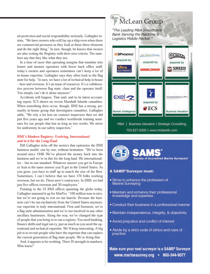 Maritime Logistics Professional Magazine, page 31,  Q1 2014