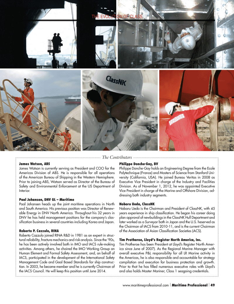 Maritime Logistics Professional Magazine, page 49,  Q1 2014