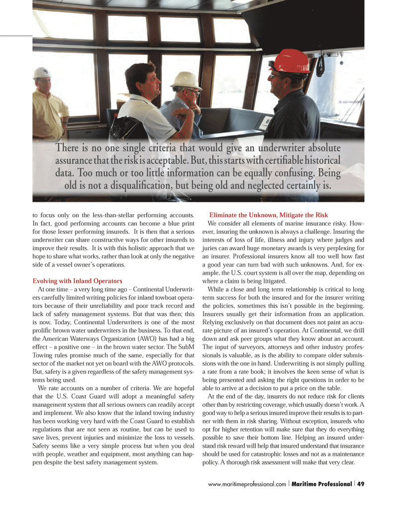 Maritime Logistics Professional Magazine, page 49,  Q2 2014