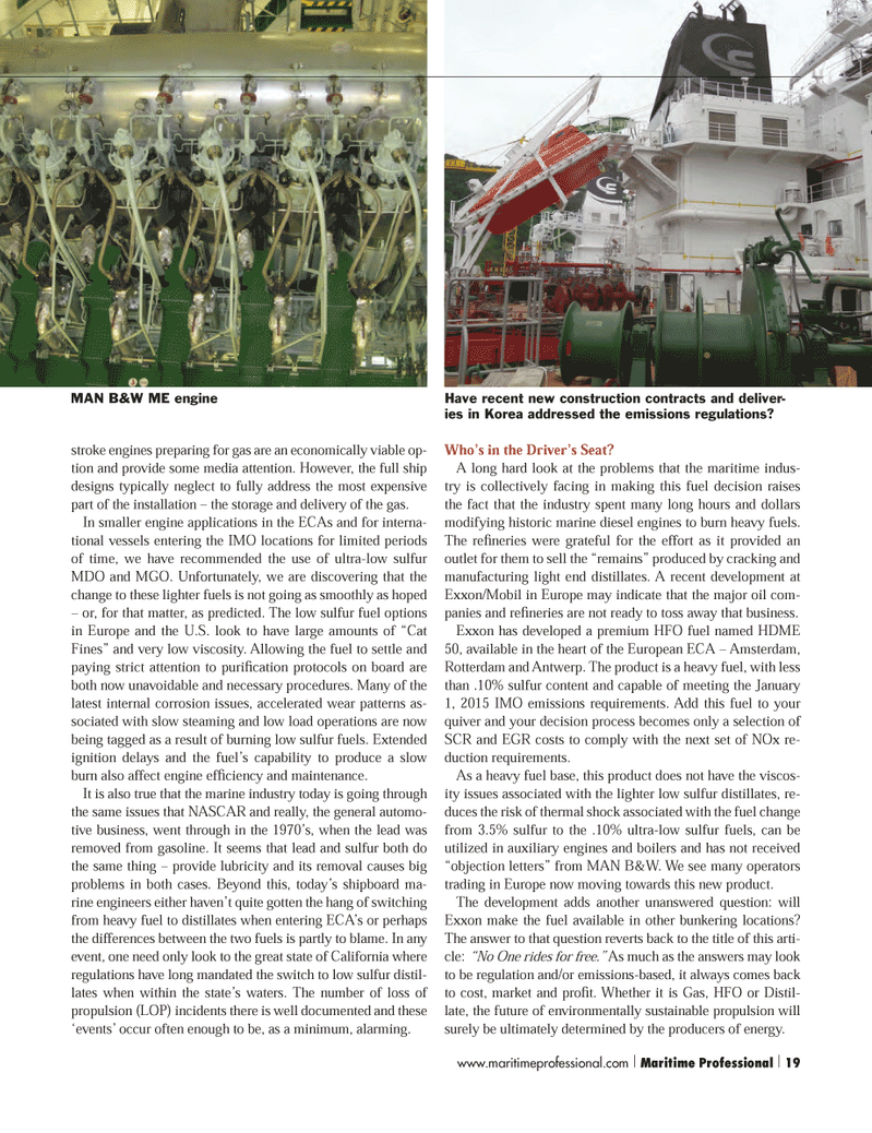 Maritime Logistics Professional Magazine, page 19,  Q3 2014