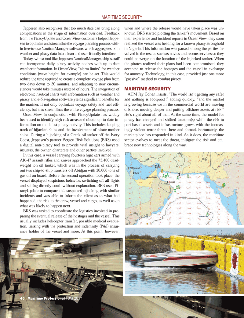 Maritime Logistics Professional Magazine, page 46,  Q3 2014