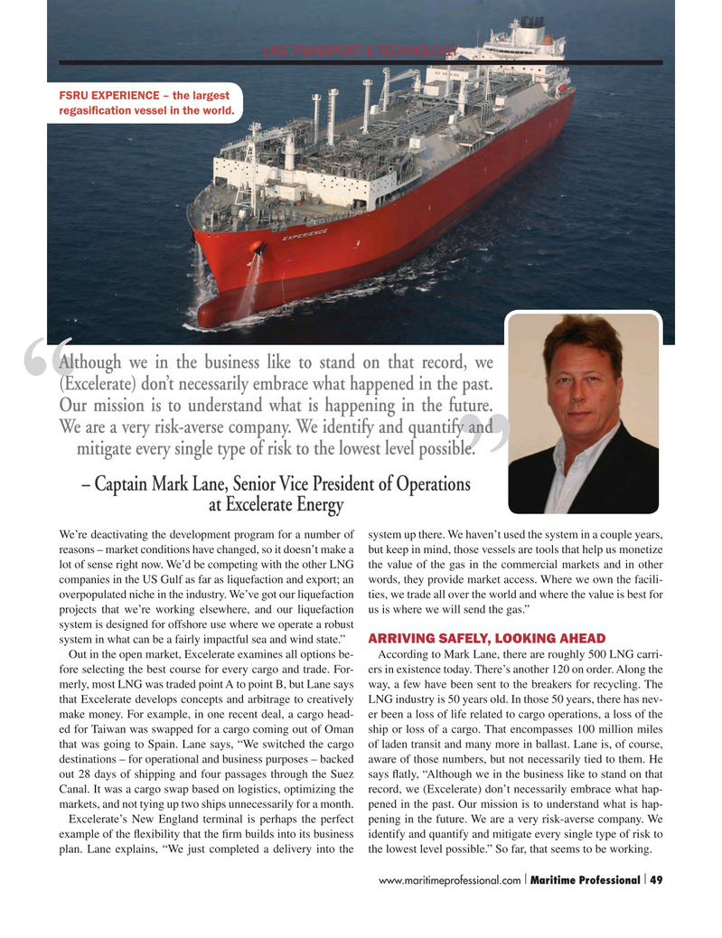 Maritime Logistics Professional Magazine, page 49,  Q1 2015