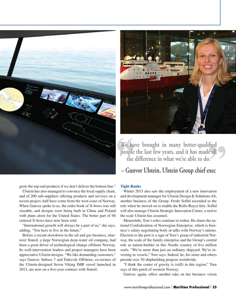 Maritime Logistics Professional Magazine, page 35,  Q2 2015