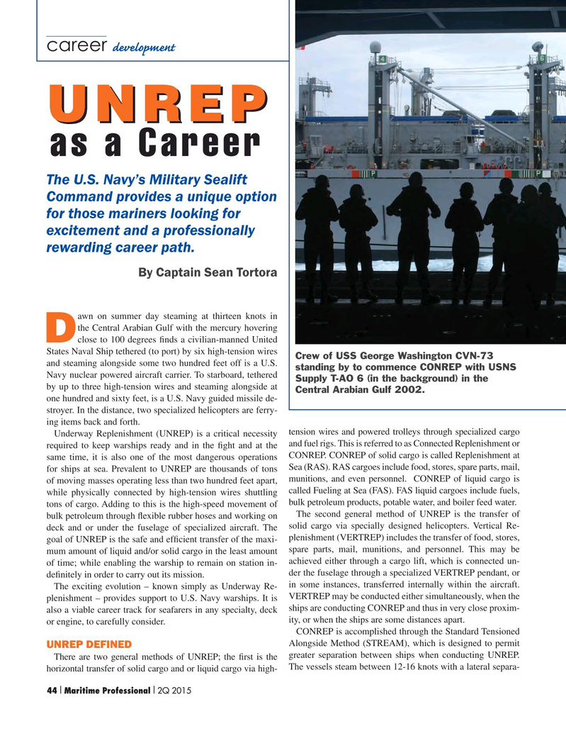 Maritime Logistics Professional Magazine, page 44,  Q2 2015