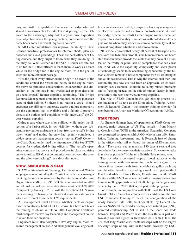 Maritime Logistics Professional Magazine, page 53,  Q2 2015