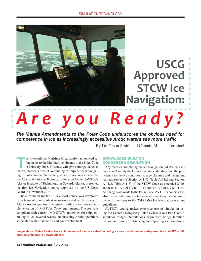 Maritime Logistics Professional Magazine, page 56,  Q2 2015