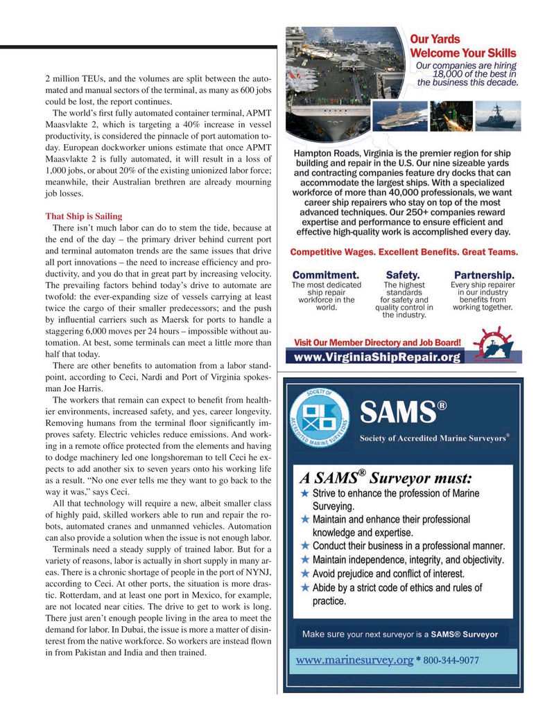Maritime Logistics Professional Magazine, page 31,  Q3 2015