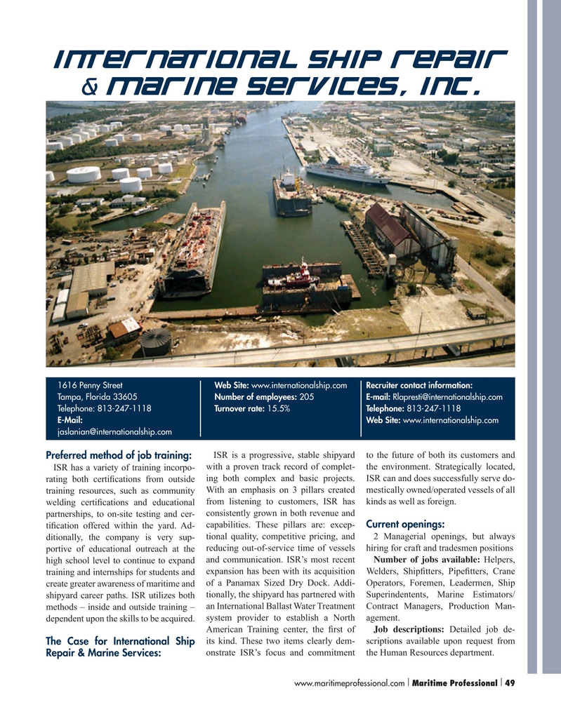 Maritime Logistics Professional Magazine, page 49,  Q3 2015
