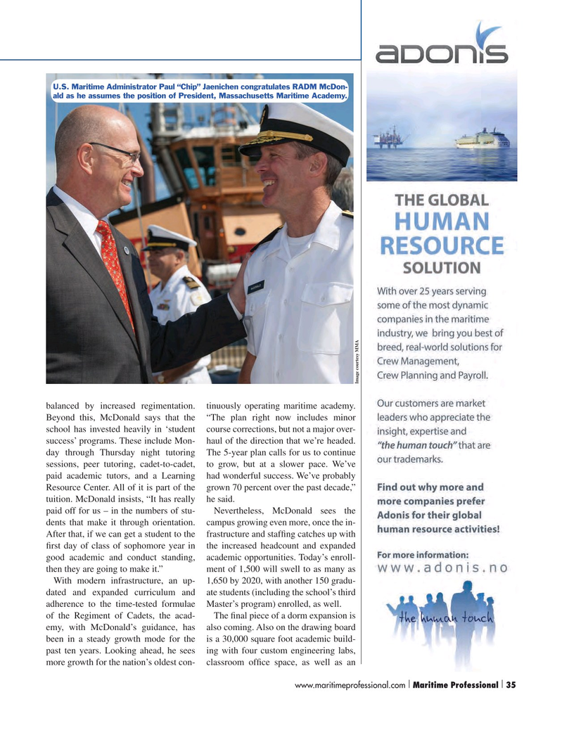 Maritime Logistics Professional Magazine, page 35,  Q4 2015