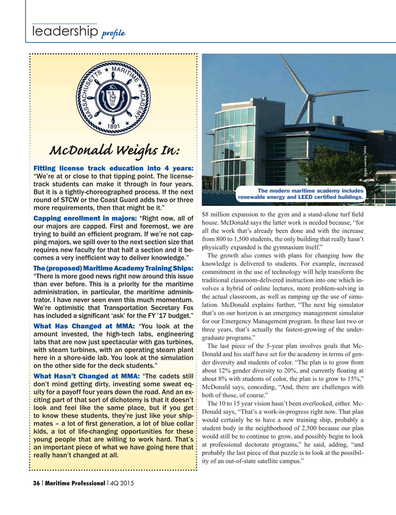 Maritime Logistics Professional Magazine, page 36,  Q4 2015