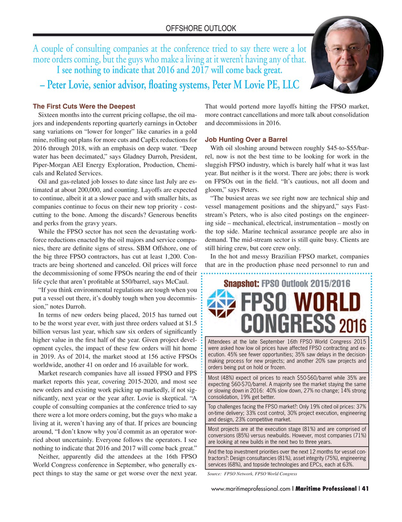 Maritime Logistics Professional Magazine, page 41,  Q4 2015