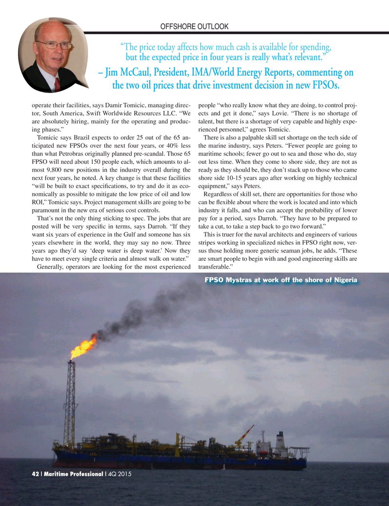 Maritime Logistics Professional Magazine, page 42,  Q4 2015