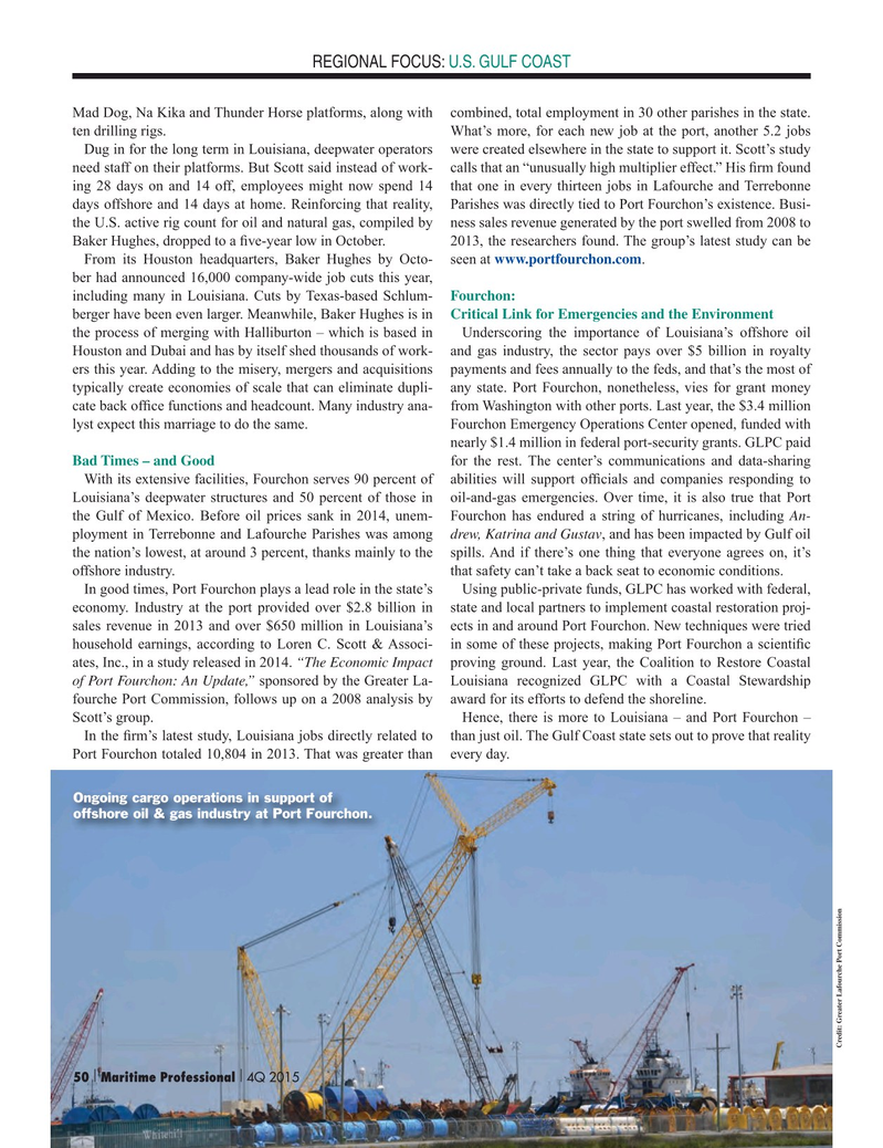 Maritime Logistics Professional Magazine, page 50,  Q4 2015