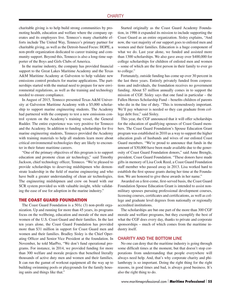 Maritime Logistics Professional Magazine, page 55,  Q4 2015