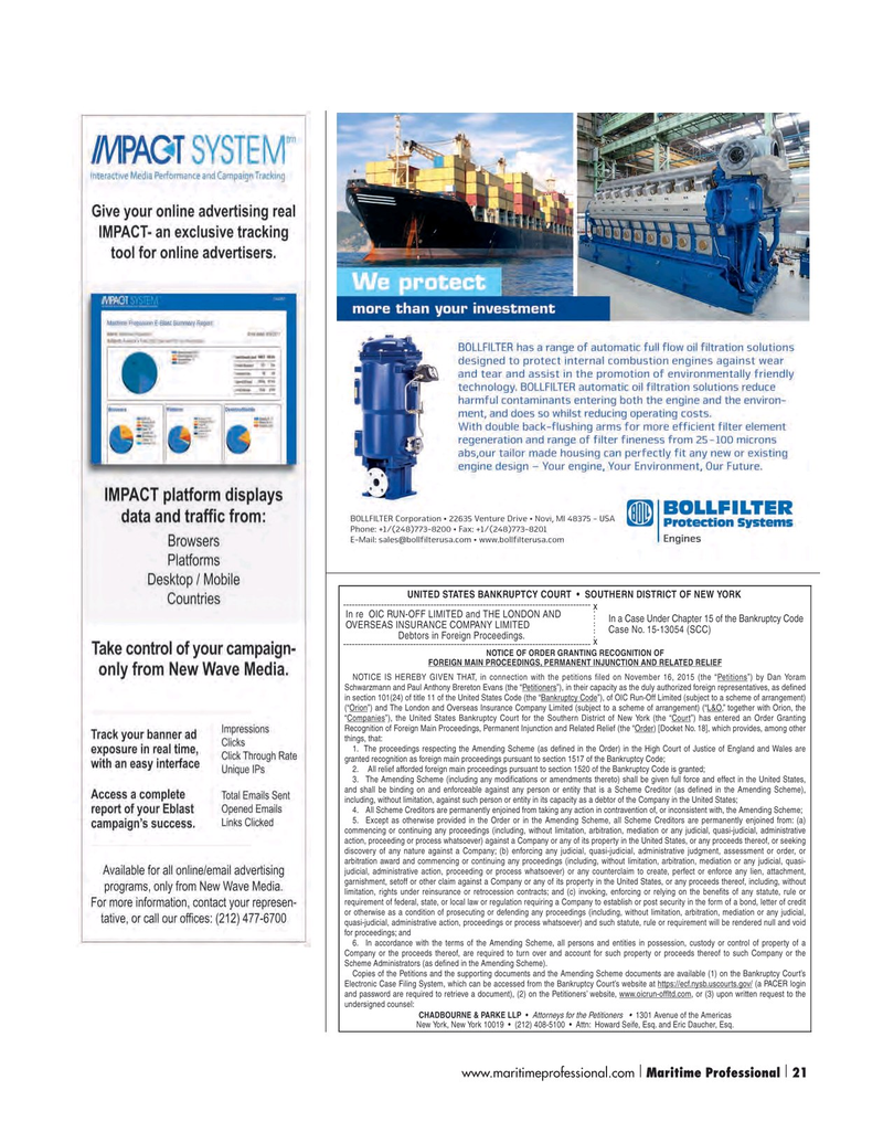 Maritime Logistics Professional Magazine, page 21,  Q1 2016