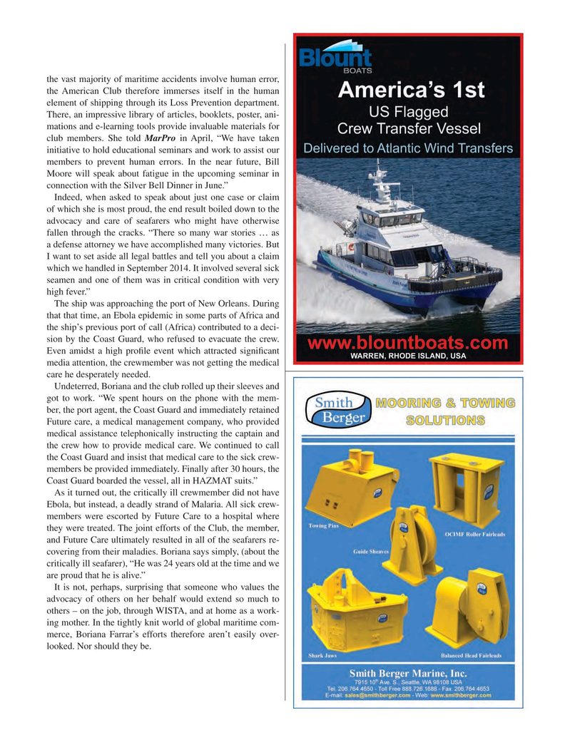 Maritime Logistics Professional Magazine, page 19,  Q2 2016
