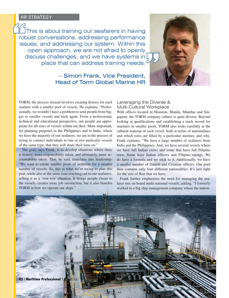 Maritime Logistics Professional Magazine, page 42,  Q2 2016
