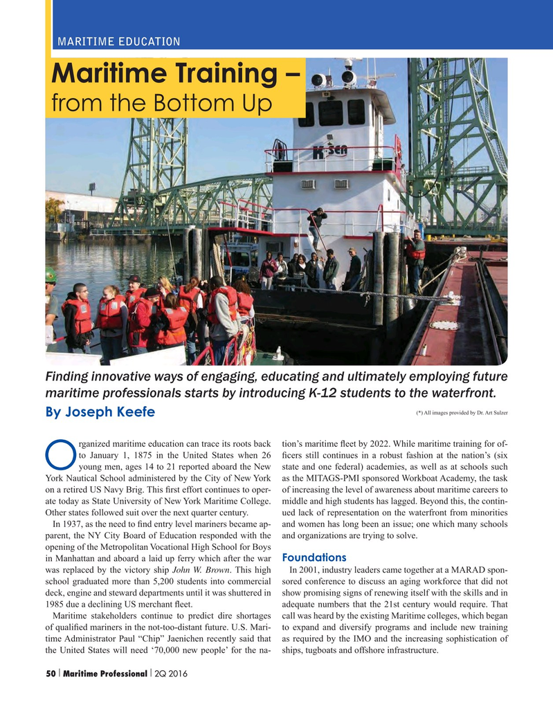Maritime Logistics Professional Magazine, page 50,  Q2 2016
