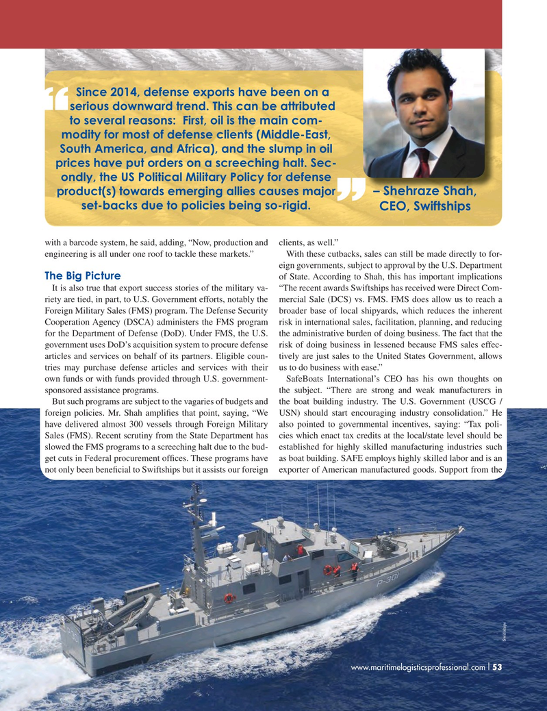 Maritime Logistics Professional Magazine, page 53,  Q3 2016