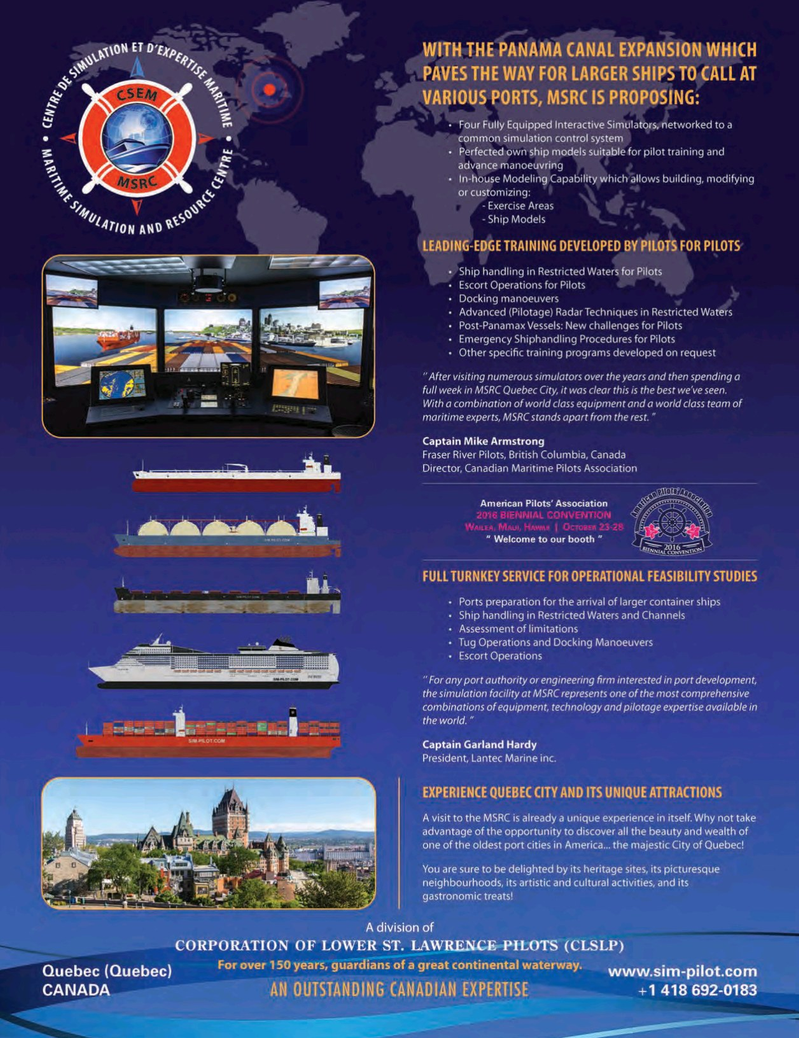 Maritime Logistics Professional Magazine, page 5,  Q3 2016