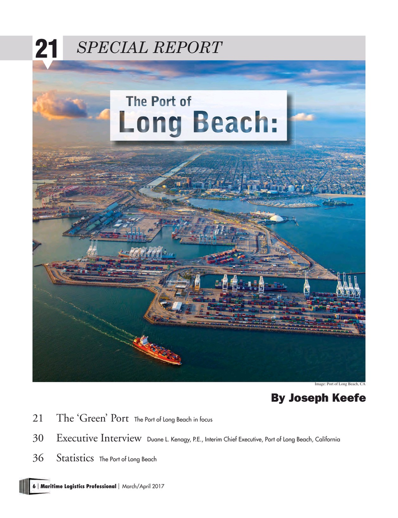 Maritime Logistics Professional Magazine, page 6,  Mar/Apr 2017