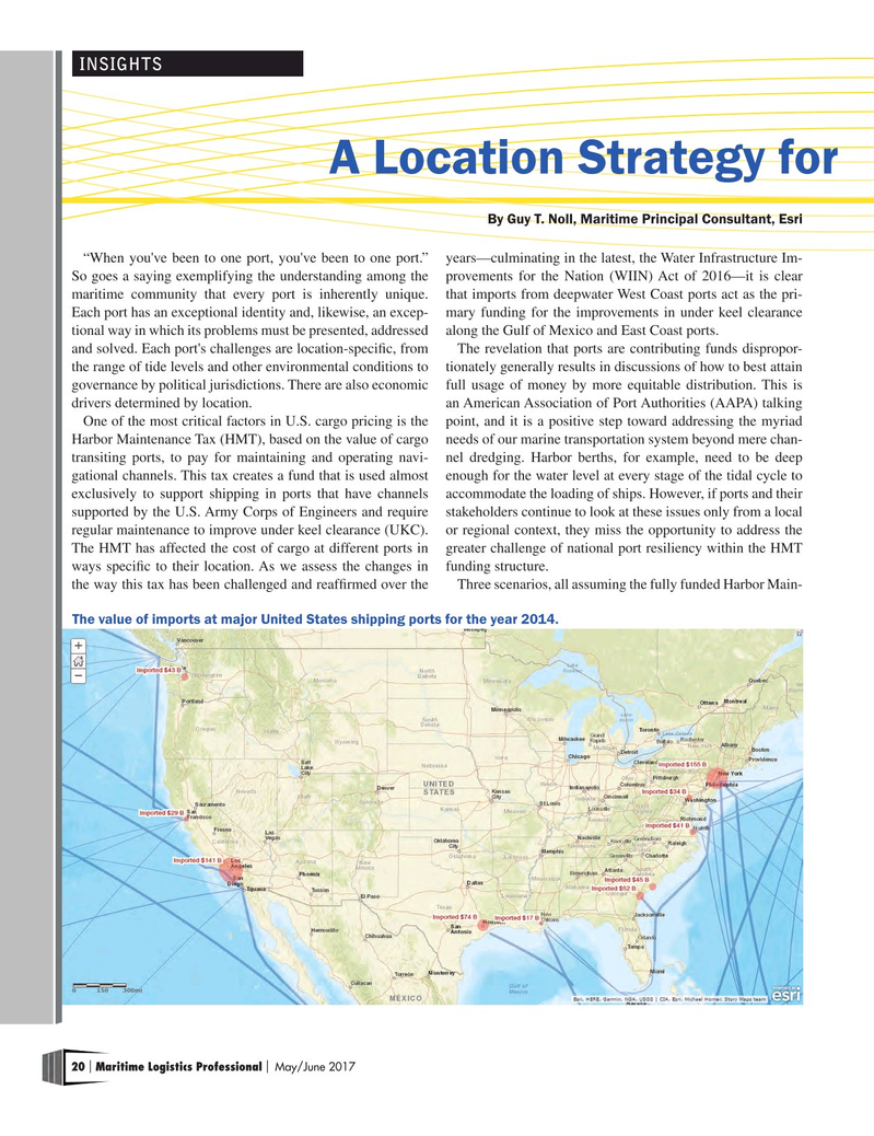 Maritime Logistics Professional Magazine, page 20,  May/Jun 2017
