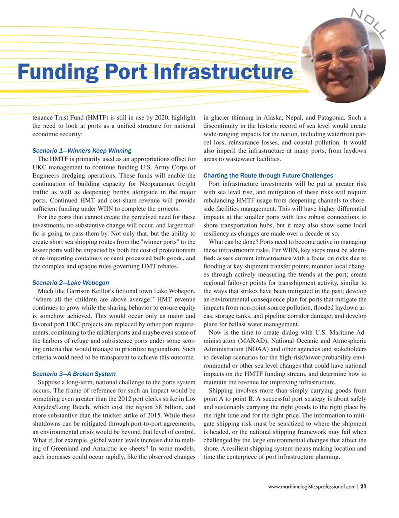 Maritime Logistics Professional Magazine, page 21,  May/Jun 2017