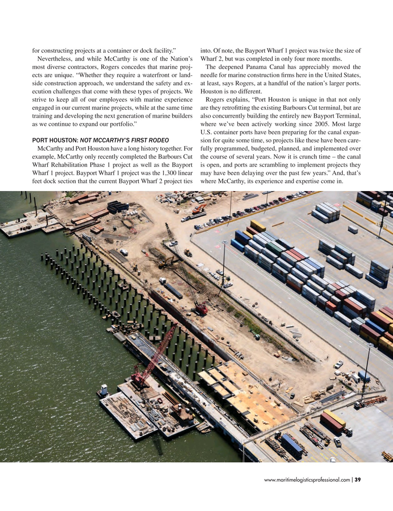 Maritime Logistics Professional Magazine, page 39,  May/Jun 2017