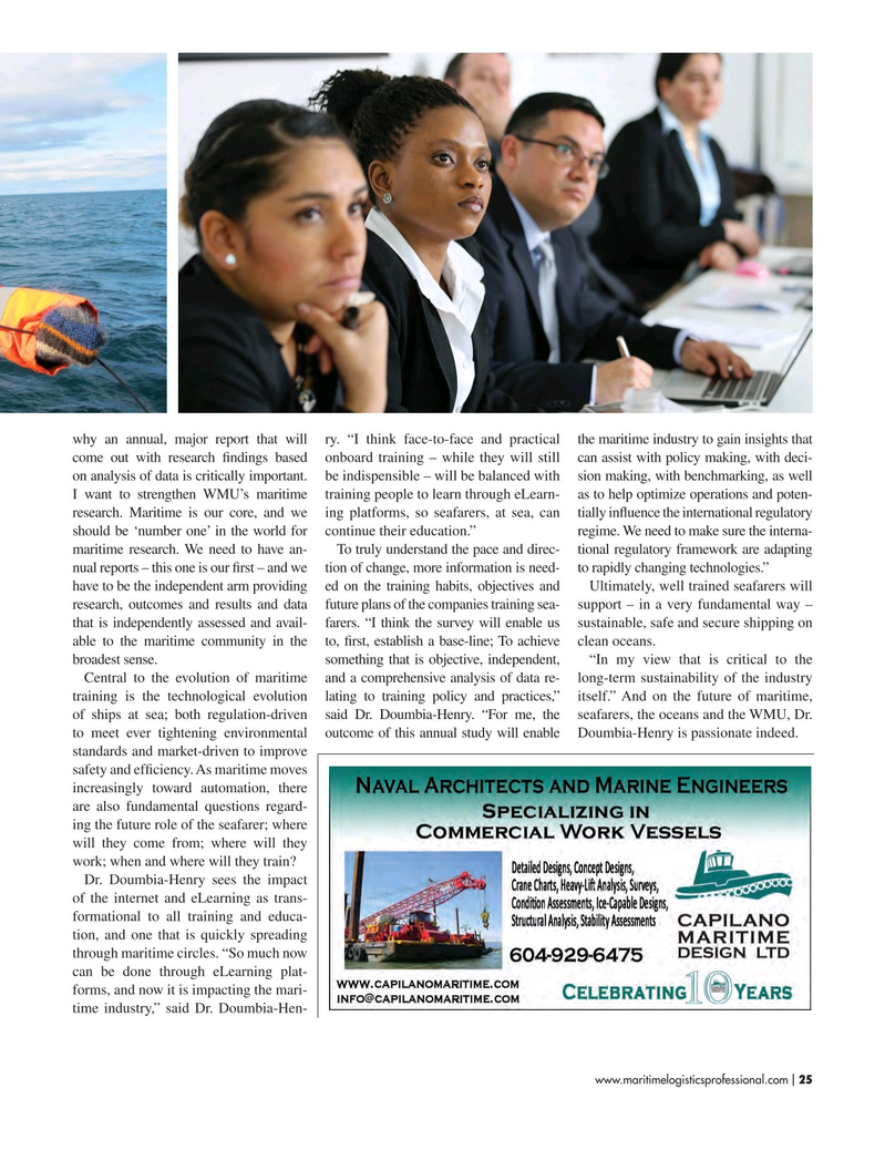 Maritime Logistics Professional Magazine, page 25,  Jul/Aug 2017