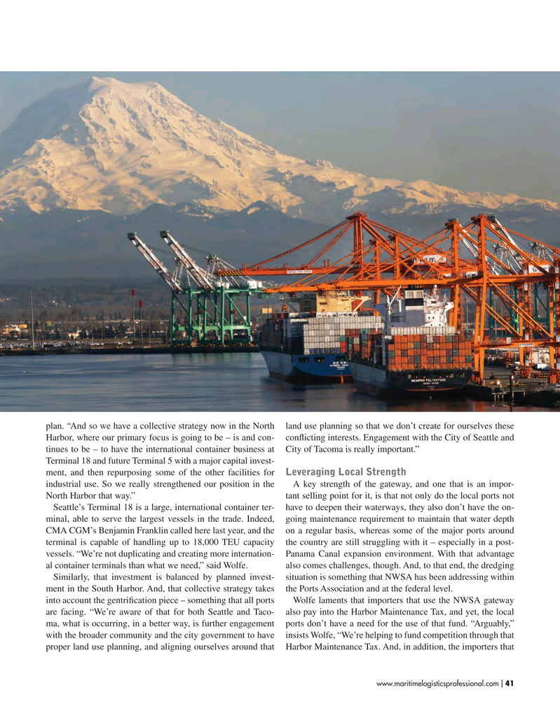 Maritime Logistics Professional Magazine, page 41,  Jul/Aug 2017