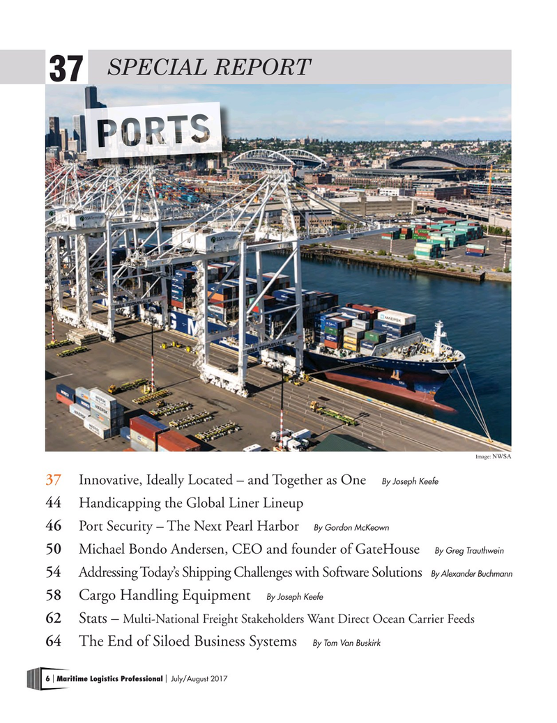 Maritime Logistics Professional Magazine, page 6,  Jul/Aug 2017