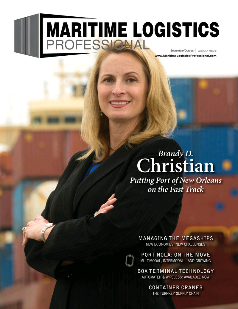 Maritime Logistics Professional Magazine Cover Sep/Oct 2017 -  CONTAINER PORTS