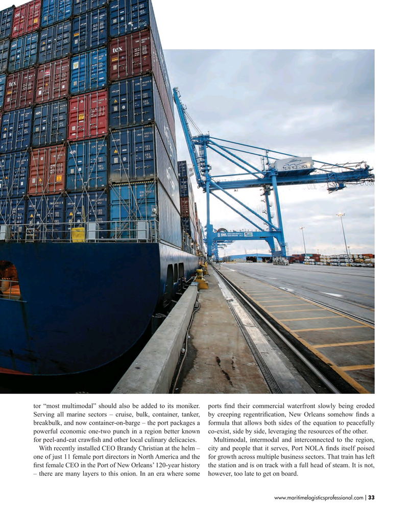 Maritime Logistics Professional Magazine, page 33,  Sep/Oct 2017