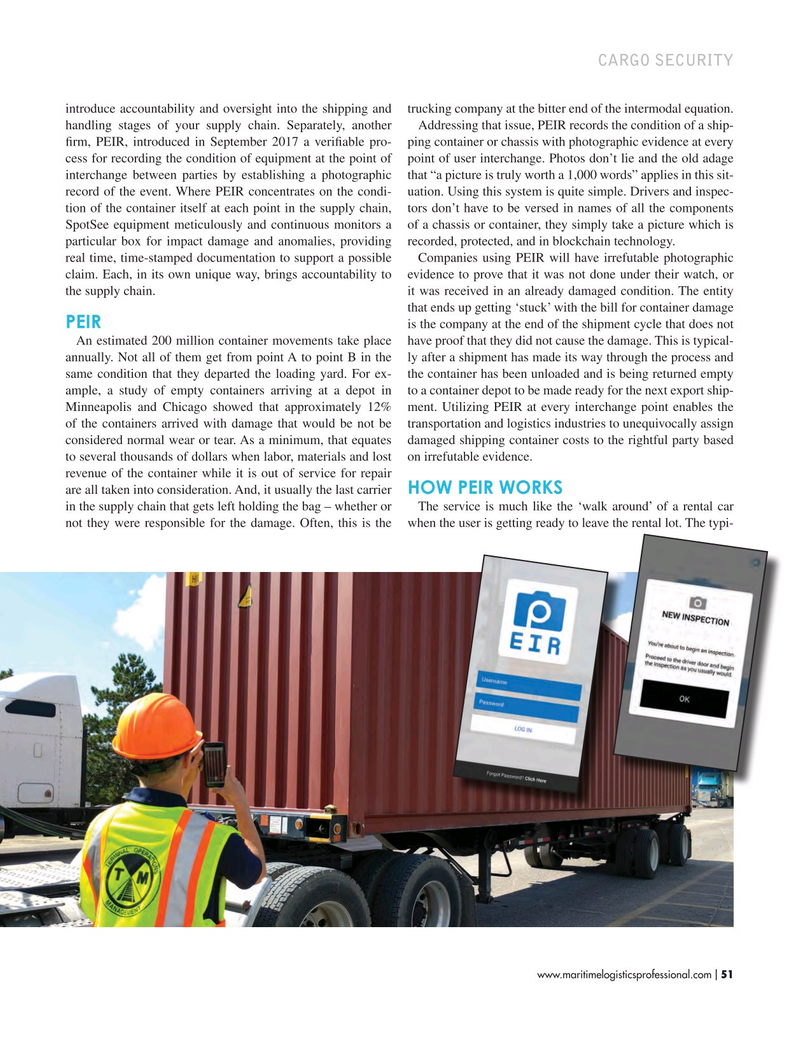 Maritime Logistics Professional Magazine, page 51,  Nov/Dec 2017