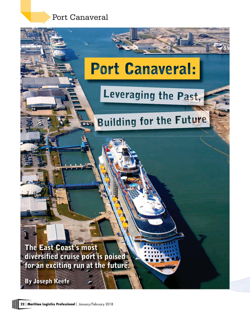 Maritime Logistics Professional Magazine, page 22,  Jan/Feb 2018