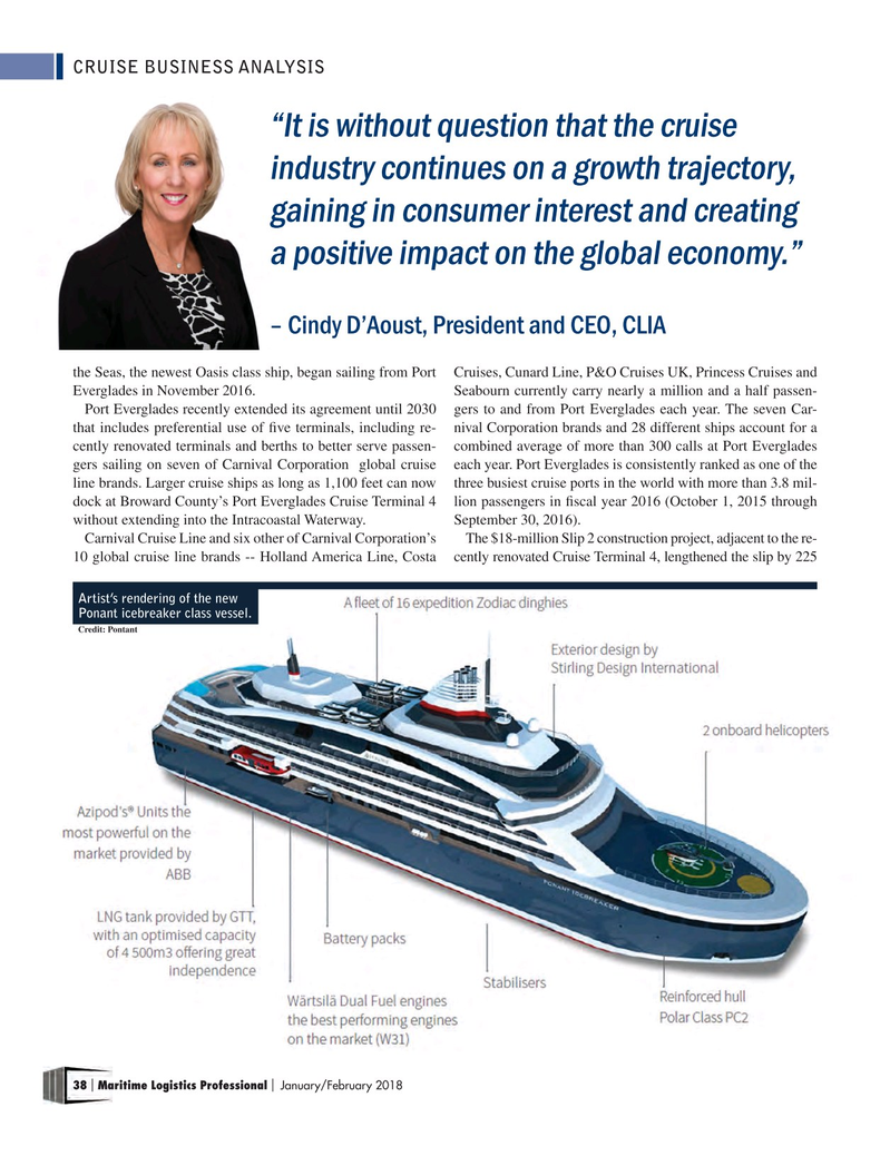 Maritime Logistics Professional Magazine, page 38,  Jan/Feb 2018