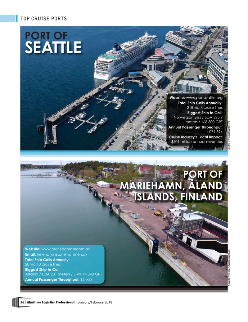 Maritime Logistics Professional Magazine, page 56,  Jan/Feb 2018
