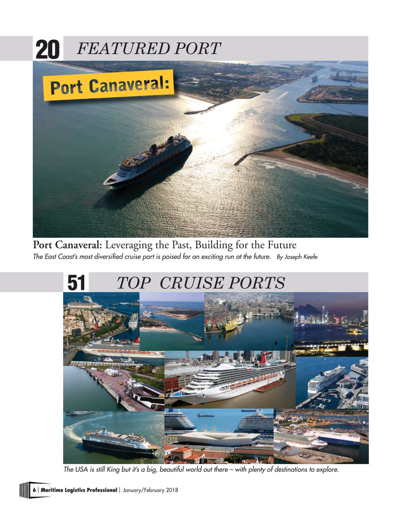 Maritime Logistics Professional Magazine, page 6,  Jan/Feb 2018