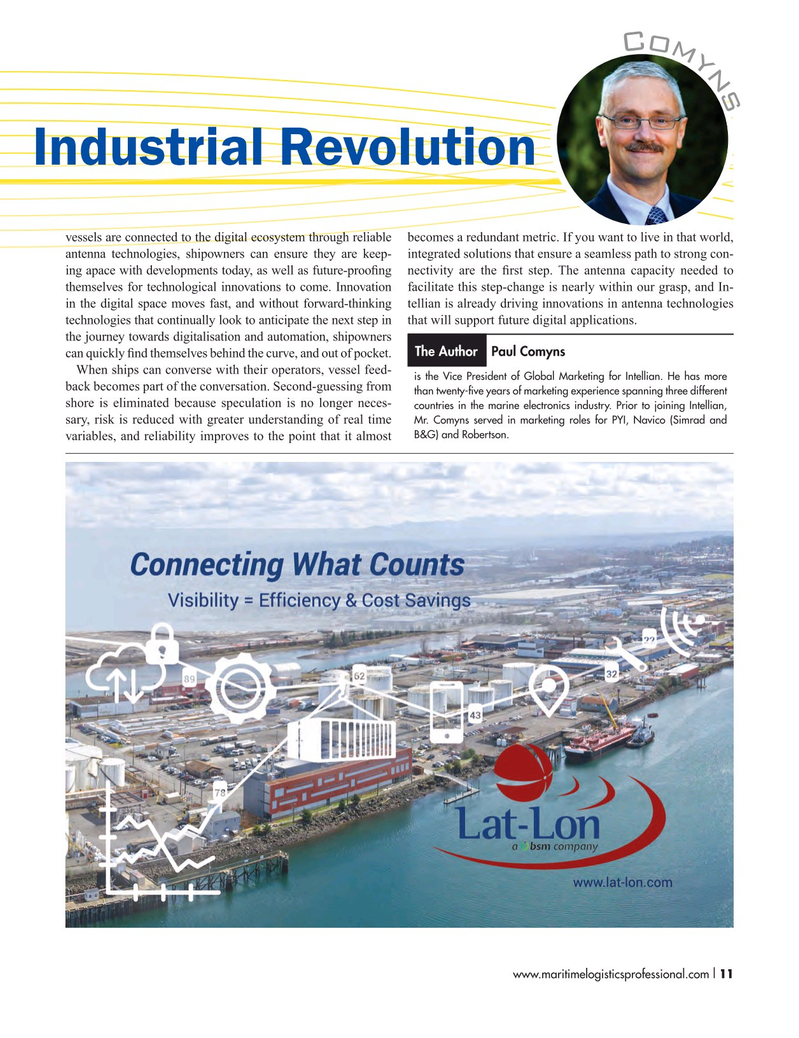 Maritime Logistics Professional Magazine, page 11,  Mar/Apr 2018
