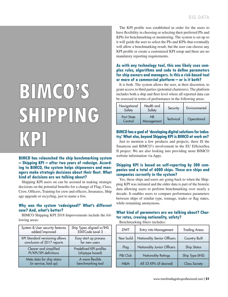 Maritime Logistics Professional Magazine, page 51,  Mar/Apr 2018