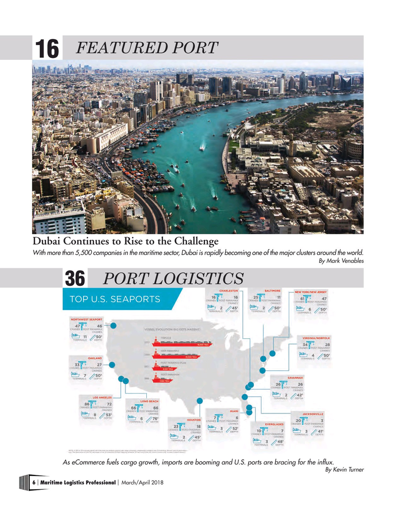 Maritime Logistics Professional Magazine, page 6,  Mar/Apr 2018